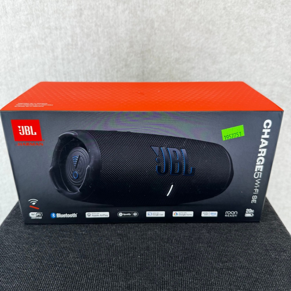 JBL Charge 5 Wi-Fi SE Portable Speaker Black Blue Bluetooth Waterproof